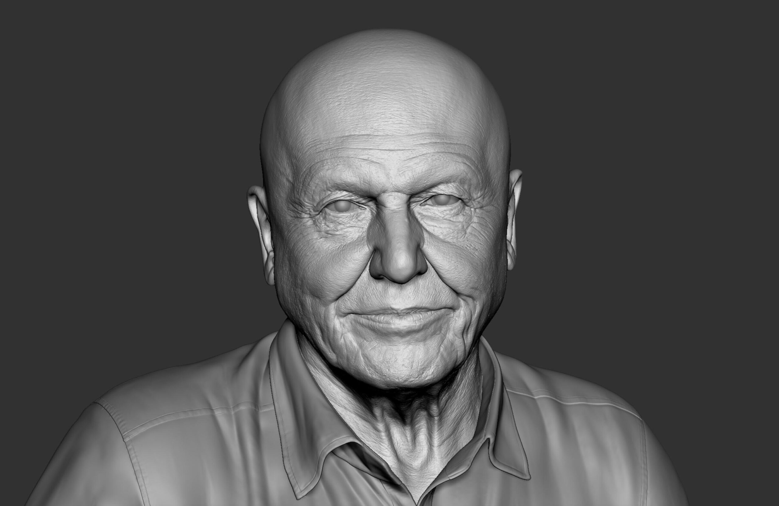 David Attenborough | 3D Portrait | Adam Spring Official Website