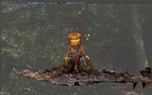 Maya Viewport | Pumpkin Character Concept | Adam Spring Official Website